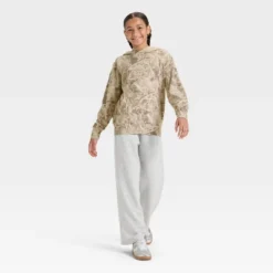 Girls' French Terry Camo Printed Oversized Hoodie - Art Class™ Tan 4 Girls' French Terry Camo Printed Oversized Hoodie - Art Class™ Tan -Daily Kid Wear Shop GUEST 10938a5a 801a 4057 b006 61a3a75b5ab8