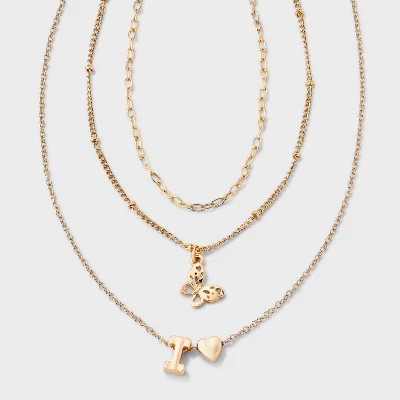 Girls' Initial With Choker And Layered Necklace Set - Art Class™ Gold 11 Girls' Initial With Choker And Layered Necklace Set - Art Class™ Gold - Image 11