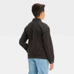 Boys' Denim Trucker Jacket - Art Class™ Black
