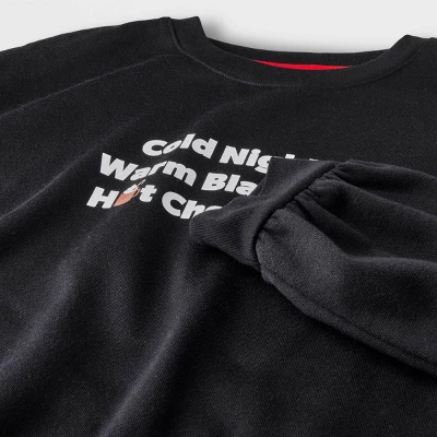 Girls' 2pc Full Sleeve Graphic Sweatshirt And Shorts Pajama Set - Art Class™ 2 Girls' 2pc Full Sleeve Graphic Sweatshirt And Shorts Pajama Set - Art Class™ - Image 2