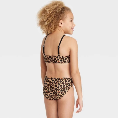 Girls' 'Delightful Cheetah' Shirred Center Bikini Set - Art Class™ 2 Girls' 'Delightful Cheetah' Shirred Center Bikini Set - Art Class™ - Image 2