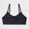 Girls' 2pk Seamless Ruched Bra - Art Class™ Gray/Black