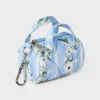 Girls' Floral Mini Duffel Bag Charm - Art Class™ Blue