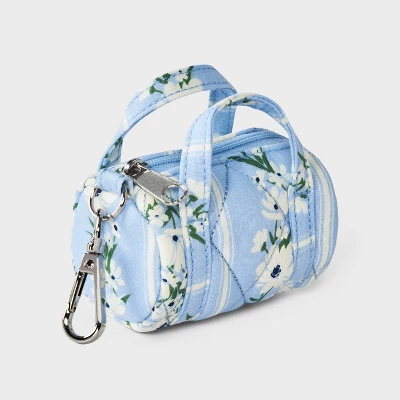 Girls' Floral Mini Duffel Bag Charm - Art Class™ Blue 1 Girls' Floral Mini Duffel Bag Charm - Art Class™ Blue