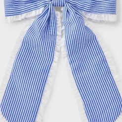 Girls' Striped With Ruffle Trim Bow Barrette - Art Class™ White/Blue 3 Girls' Striped With Ruffle Trim Bow Barrette - Art Class™ White/Blue -Daily Kid Wear Shop GUEST 26270c39 2fa8 4978 b9c6 03e56b6cfd8d