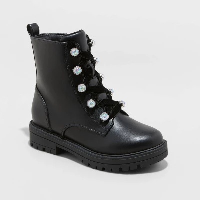 Girls' Zara Combat Boots - Art Class™ Black 4 Girls' Zara Combat Boots - Art Class™ Black - Image 4