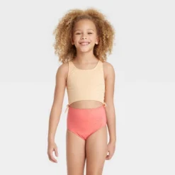 Girls' Solid Summer Swimsuit - Art Class™ Peach Orange 5 Girls' Solid Summer Swimsuit - Art Class™ Peach Orange -Daily Kid Wear Shop GUEST 276237e8 5f3a 4484 83a1 e5b8891cc61c