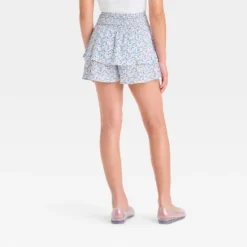 Girls' Smocked Waist Floral Tiered Skort - Art Class™ -Daily Kid Wear Shop GUEST 32fb2237 c1af 47f2 89a4 978c0cc225f3