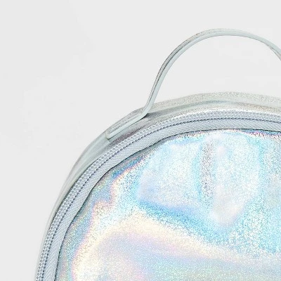 Girls' 8.75" Hologram Mini Backpack - Art Class™ Silver 3 Girls' 8.75" Hologram Mini Backpack - Art Class™ Silver - Image 3