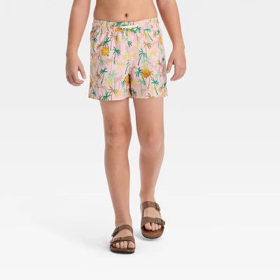 Boys' Palm Tree Swim Shorts - Art Class™ Pink 3 Boys' Palm Tree Swim Shorts - Art Class™ Pink - Image 3