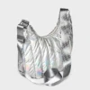 Girls' Puffer Crossbody Bag - Art Class™ Silver