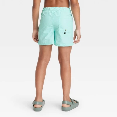 Boys' Solid Swim Trunks - Art Class™ Light Blue 2 Boys' Solid Swim Trunks - Art Class™ Light Blue - Image 2
