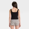 Girls' Square Neck Ribbed Tank Top - Art Class™