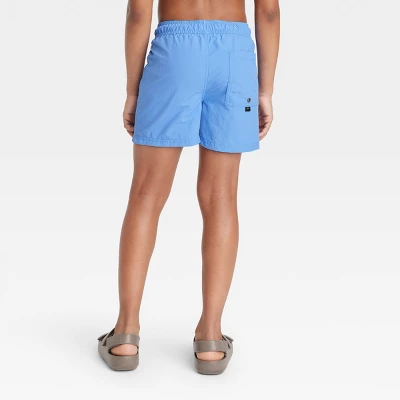 Boys' Solid Swim Trunks - Art Class™ Blue 2 Boys' Solid Swim Trunks - Art Class™ Blue - Image 2