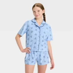 Girls' Short Sleeve Button-Down Pajama Set - Art Class™ 4 Girls' Short Sleeve Button-Down Pajama Set - Art Class™ -Daily Kid Wear Shop GUEST 409b0012 c882 47e0 80db 74827cb734e1