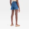 Girls' High-Rise A-Line Studded Denim Shorts - Art Class™