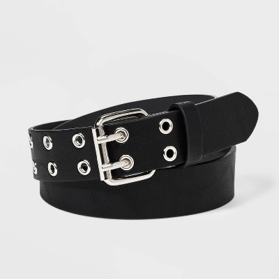 Kids' Belt With Silver Grommets - Art Class™ Black 3 Kids' Belt With Silver Grommets - Art Class™ Black - Image 3