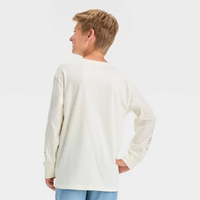 Boys' Basketball Long Sleeve Graphic T-Shirt - Art Class™ Blue 2 Boys' Basketball Long Sleeve Graphic T-Shirt - Art Class™ Blue - Image 2