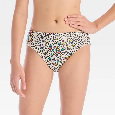 Girls' Leopard Swimsuit Bottom - Art Class™ Black 3 Girls' Leopard Swimsuit Bottom - Art Class™ Black - Image 3