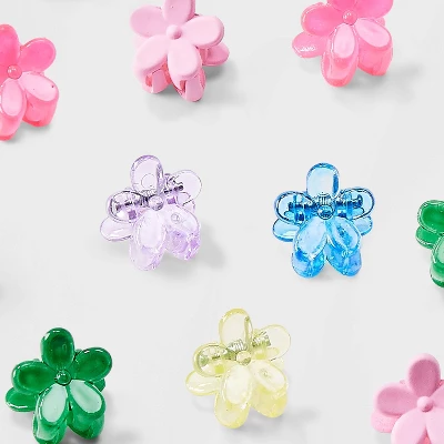 Girls' 16pk Flower Micro Mini Claw Clips - Art Class™: Fashion Hair Accessories, Acrylic Material, Ages 10-12 2 Girls' 16pk Flower Micro Mini Claw Clips - Art Class™: Fashion Hair Accessories, Acrylic Material, Ages 10-12 - Image 2
