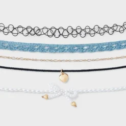 Girls' 5pk Choker Necklace Set - Art Class™ -Daily Kid Wear Shop GUEST 539a4c81 c269 401c 9804 9e5710f9ff35