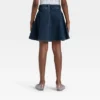 Girls' Pleated Denim Mini Skirt - Art Class™