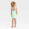 Girls' Solid Cover Up Romper - Art Class™ Green
