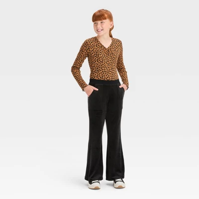 Girls' Velour Flare Pull-On Pants - Art Class™ 2 Girls' Velour Flare Pull-On Pants - Art Class™ - Image 2
