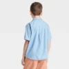 Boys' Woven Short Sleeve Button-Down Shirt - Art Class™