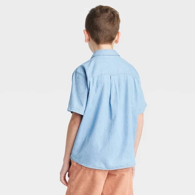 Boys' Woven Short Sleeve Button-Down Shirt - Art Class™ 1 Boys' Woven Short Sleeve Button-Down Shirt - Art Class™