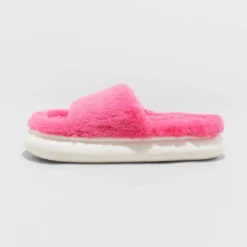 Kids' Tasha Platform Slide Slippers - Art Class™ Hot Pink