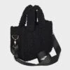 Girls' Fleece Mini Crossbody Tote - Art Class™ Black