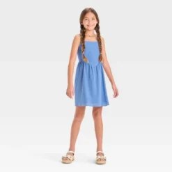 Girls' Square Neck Basque Waist Dress- Art Class™ -Daily Kid Wear Shop GUEST 5f31cb17 6c56 4f6c b28a 7aeeca545e04