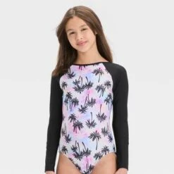 Girls' Sunset Euphoria Tree One Piece Rash Guard Swimsuit - Art Class™ 5 Girls' Sunset Euphoria Tree One Piece Rash Guard Swimsuit - Art Class™ -Daily Kid Wear Shop GUEST 61a7ea35 d699 4304 8a9e e515675fb173