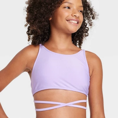 Girls' Groovy Waves Strappy Bikini Set - Art Class™ 1 Girls' Groovy Waves Strappy Bikini Set - Art Class™