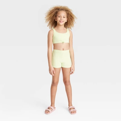 Girls' 3pc Surf Swimwear Set - Art Class™ Lime Green 1 Girls' 3pc Surf Swimwear Set - Art Class™ Lime Green