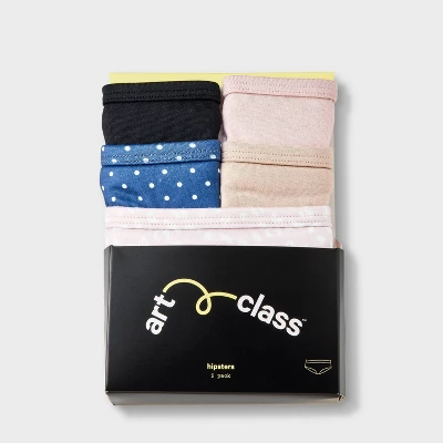 Girls' 5pk Animal And Dot Printed Brushed Microfiber Hipster Underwear - Art Class™ 3 Girls' 5pk Animal And Dot Printed Brushed Microfiber Hipster Underwear - Art Class™ - Image 3