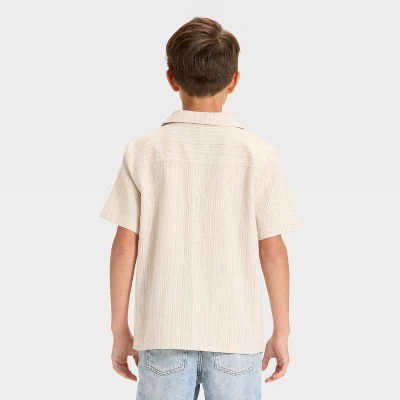 Boys' Short Sleeve Woven Button-Down Shirt - Art Class™ 1 Boys' Short Sleeve Woven Button-Down Shirt - Art Class™