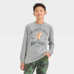 Boys' 'Here For The Hotdogs' Long Sleeve Graphic T-Shirt - Art Class™ Dark Gray 5 Boys' 'Here For The Hotdogs' Long Sleeve Graphic T-Shirt - Art Class™ Dark Gray -Daily Kid Wear Shop GUEST 666fdc24 2bb4 4403 8277 8bc1db7606d6