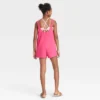 Girls' Chambray Cover Up Dress - Art Class™ Vibrant Pink