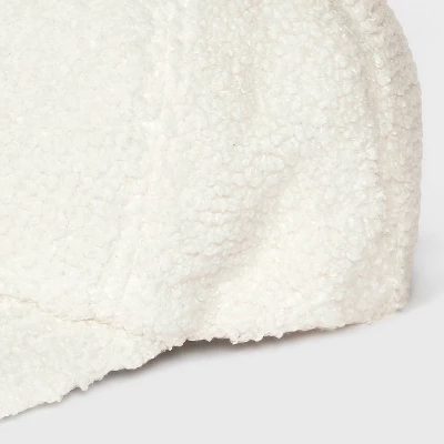 Girls' Shearling Baseball Hat - Art Class™ Cream 2 Girls' Shearling Baseball Hat - Art Class™ Cream - Image 2