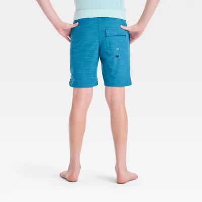 Boys' Solid Swim Shorts - Art Class™ Blue 1 Boys' Solid Swim Shorts - Art Class™ Blue