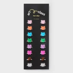 Girls' 16pk Micro Mini Butterfly Claw Clip - Art Class™: Fashion Hair Accessories For All Hair Types, Ages 3+