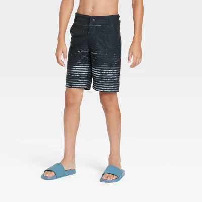 Boys' Striped Hybrid Swim Trunks - Art Class™ Black 3 Boys' Striped Hybrid Swim Trunks - Art Class™ Black - Image 3