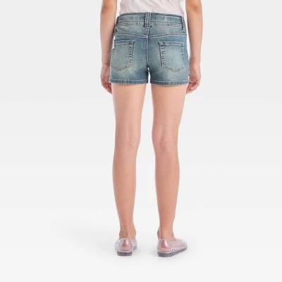 Girls' Mid-Rise Paneled Denim Shorts - Art Class™ 1 Girls' Mid-Rise Paneled Denim Shorts - Art Class™