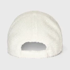 Girls' Shearling Baseball Hat - Art Class™ Cream