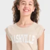 Girls' Raglan Cap Sleeve Graphic T-Shirt - Art Class™