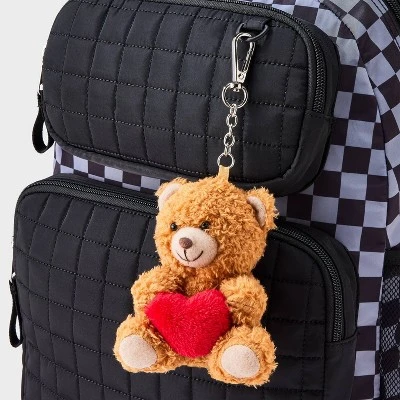 Girls' Teddy Bear Bag Charm - Art Class™ Brown 2 Girls' Teddy Bear Bag Charm - Art Class™ Brown - Image 2