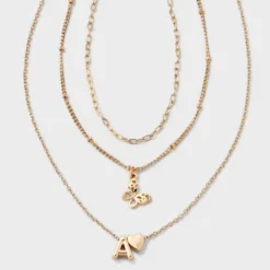 Girls' Initial With Choker And Layered Necklace Set - Art Class™ Gold 22 Girls' Initial With Choker And Layered Necklace Set - Art Class™ Gold -Daily Kid Wear Shop GUEST 7b651323 00ca 4bd5 9cc9 0e7abb9a1397