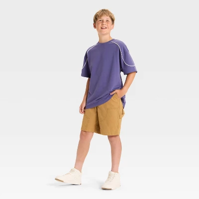 Boys' Short Sleeve Contrast Piping Oversized T-Shirt - Art Class™ 2 Boys' Short Sleeve Contrast Piping Oversized T-Shirt - Art Class™ - Image 2